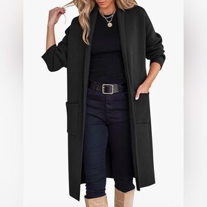 New Women’s Medium Anrabess Open Long Cardigan Sweater